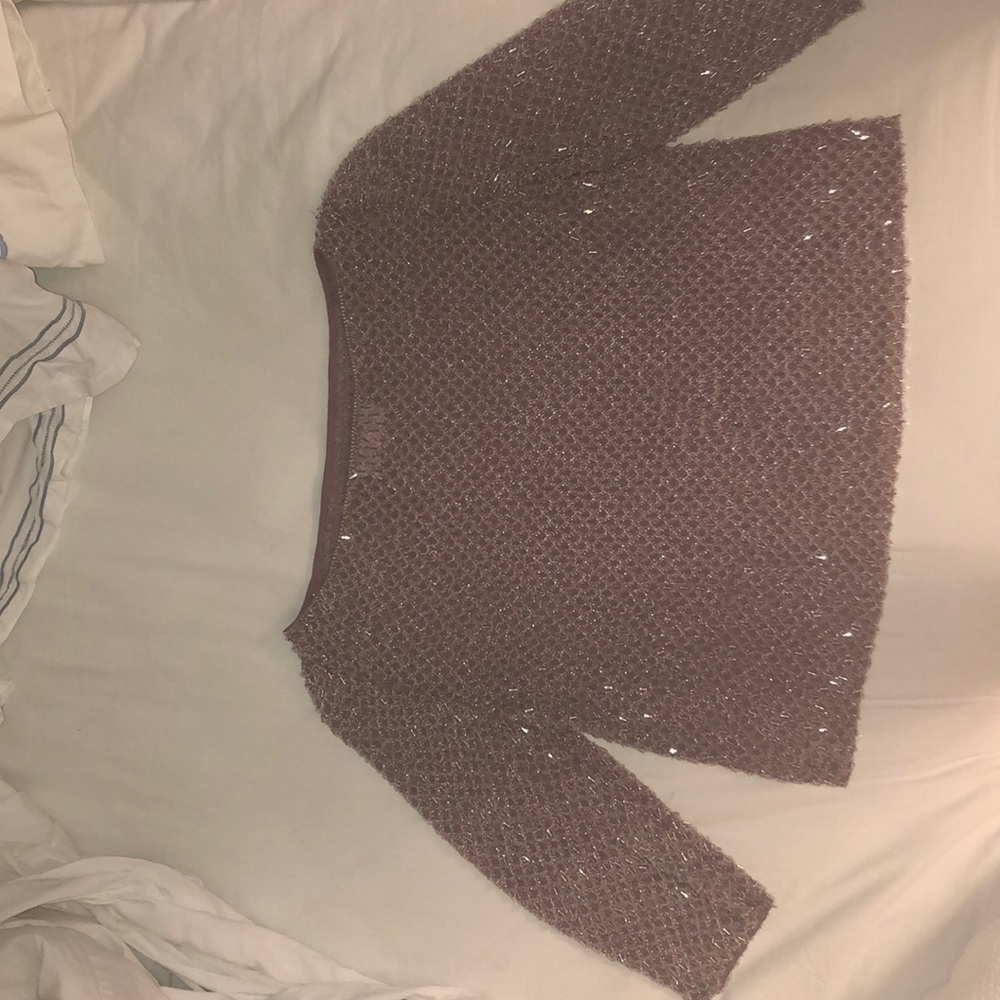 Badgley Mischka beaded top - Rose size 12